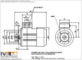 1LA707 IMB14FT85 (small flange) dimensions