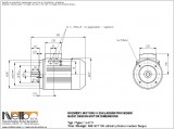 1LA711 IMB14FT (medium flange) dimensions