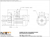 1LA716 IMB14FT (medium flange) dimensions