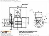 1LA906 IMB14FT (small flange) dimensions
