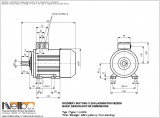 1LA909 IMB3 (foot-standing) dimensions