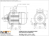 1LA913 IMB3 (foot-standing) dimensions