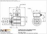 1MA708 IMB14FT (small flange) dimensions