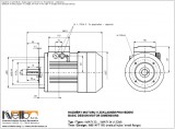 1MA713 IMB14FT (small flange) dimensions
