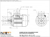 1MA713 IMB14FT (small flange) dimensions