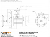 1MA716 IMB5 (large flange) dimensions