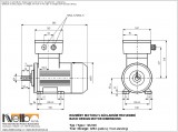 1MJ609 IMB3 (foot-standing) dimensions