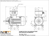 1MJ610 IMB3 (foot-standing) dimensions