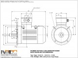 1MJ613 IMB5 (large flange) dimensions