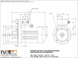 1MJ616 IMB5 (large flange) dimensions