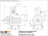 1MJ616 IMB3 (foot-standing) dimensions