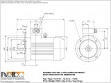 1MJ616 IMB5 (large flange) dimensions