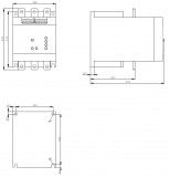 Dimension 3RW4 ... - Size S12, screw connection