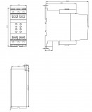 Dimension 3RW4 ... - Size S3, screw connection