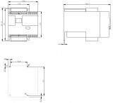 Dimensions 3RW44 ... - screw terminals
